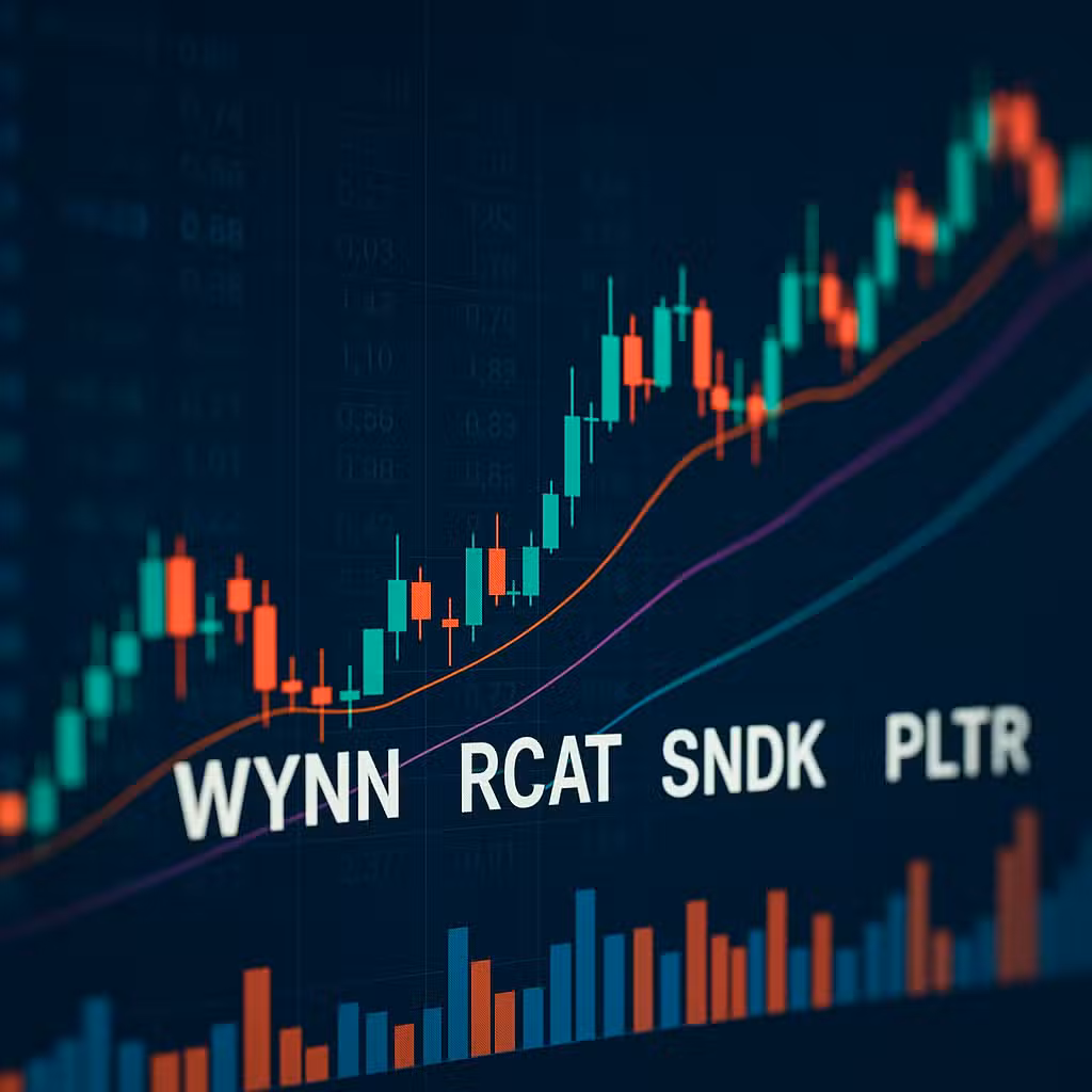 Stocks making the biggest moves midday: WYNN, RCAT, SNDK, PLTR