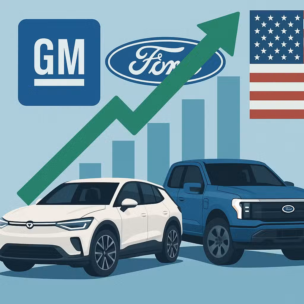 Record EV sales lead GM, Ford to 8% increases in Q3 U.S. auto sales