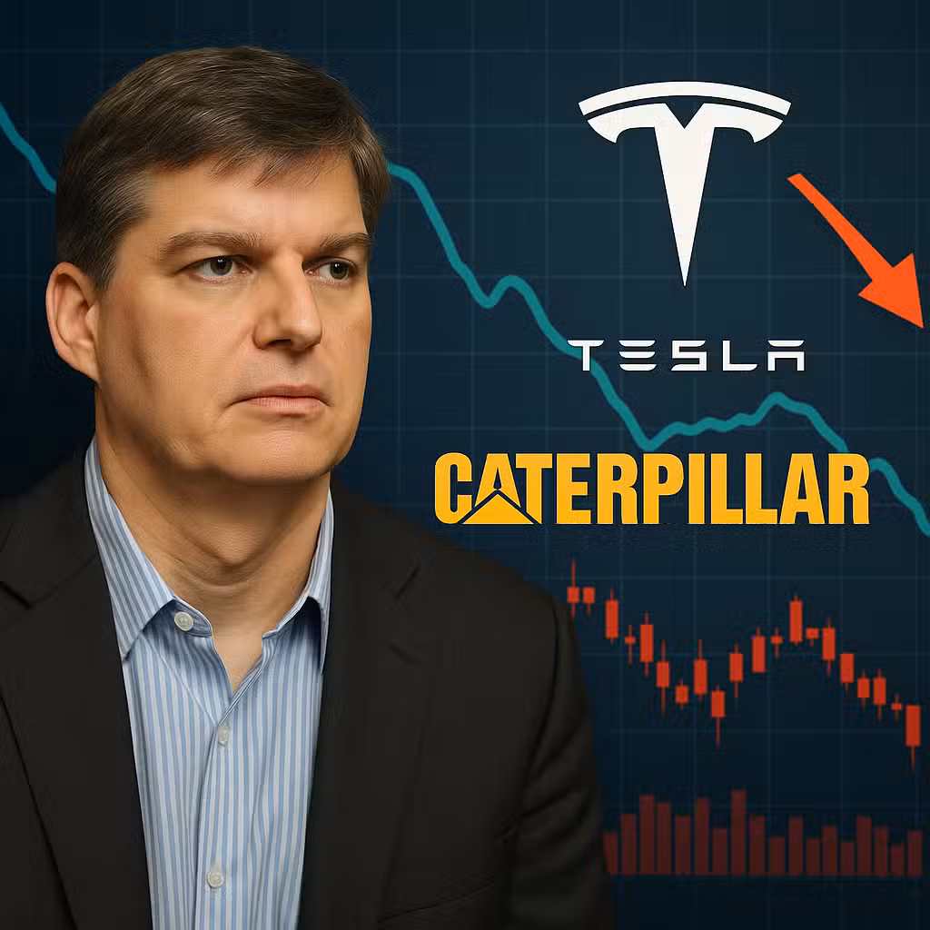 Michael Burry's short bets on Tesla, Caterpillar pay off in big July pullback